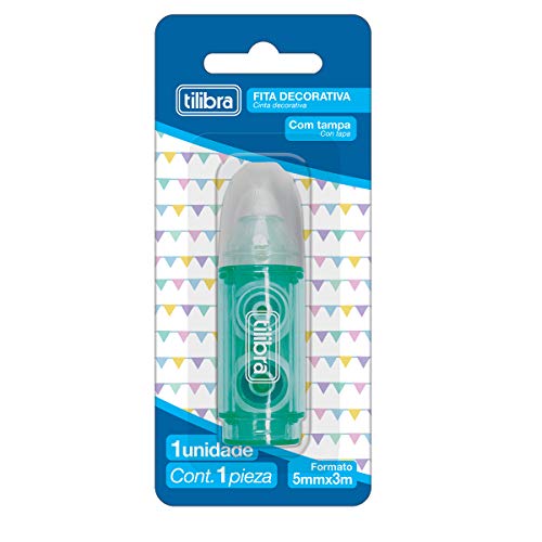 Fita Decorativa ACB 5mmx3m Estampa, Tilibra, Cores Sortidas