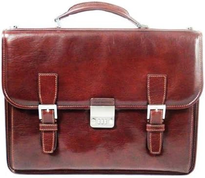 Vantaggio Italian Leather Dispatch Laptop Case - Cognac