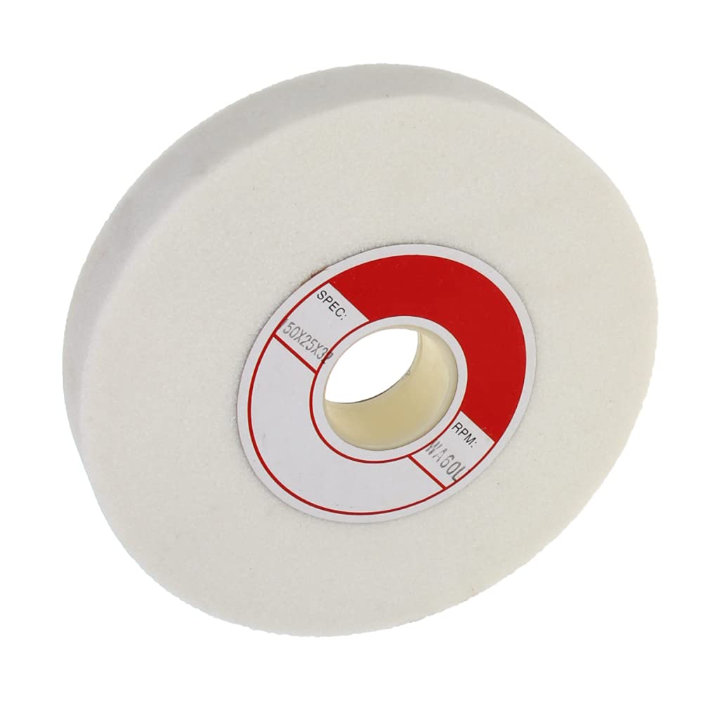 Auniwaig 60 Grit White Corundum Grinding Wheel Bench Grinding Wheels Aluminum Oxide for Surface Grinding 1pcs