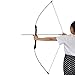 ZSHJGJR 35lbs 40lbs Archery Recurve Bow and Arrow Set Take Down Straight Bow Beginner Longbow Bow Kit Set with 6 Fiberglass Arrows Left Hand Right Hand (Bow, 40lbs)