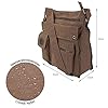 ekavale - leichte Damen-Umhängetasche - Praktische Crossbody-Handtasche - mit vielen fächern - Schultertasche - wasserabweisende Damentasche (Stone) #4