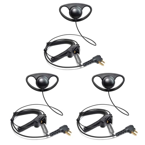 Écouteurs talkie walkie Motorola pour communication mains libres - 3 Oreillettes PTT