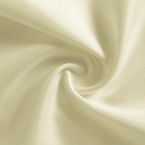 Image of Kitchen Napkin 100% Cotton Pack of 6 (20 x 20 Inches) Dinner Napkins with Hemmed Edges,Cloth Napkins for Wedding,Parties-Ivory
