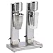 Beeketal 'BMS-2' Profi Milchshaker Doppel Mixer mit 2 x 750 ml XL Bechern, 2 Stufen (10.000 oder 15.000 U/Min), Gastro Standmixer ideal für cremige Milkshakes, Eiweißshakes, Cocktails oder Smoothies