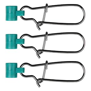 Fishing Line Sinker Slides Catfishing, Heavy Duty Sinker Weight Clips with High-Strength Stainless Steel Duo Lock Snaps Fish Finder Rig for Braid Line