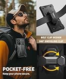 TONGATE for Samsung Galaxy S23 Ultra Case, [Built-in Slide Camera Cover & Screen Protector] [2 Front Frame]Military Grade Shockproof S23 Ultra Phone Case with Kickstand & Belt-Clip 6.8",Privacy Black - Image 8