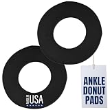 Boxum Ski Ankle Donut Pads with Adhesive Backing - Foam Fitting Pads for Ski & Snowboard Boots, Work Boots, Skates, & More - Pain Relief & Ankle Blister Protection