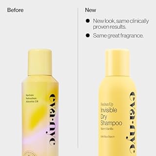 Eva NYC Invisible Dry Shampoo Spray - Oil-Absorbing, Removes Odor & No White Cast - Freshen Up Dry Shampoo For Women - For Light, Dark + Oily Hair - Warm Vanilla Scent - 5.3 oz