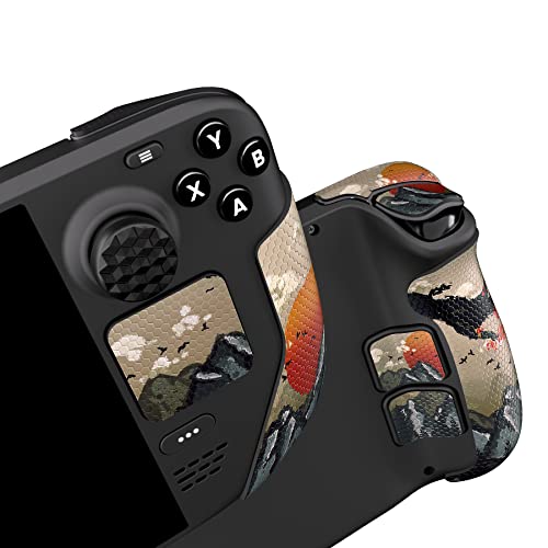 PlayVital Anti-Rutsche Griffmatte für Steam Deck LCD, Trackpads Matte Grip Pad Rückseite Tasten...