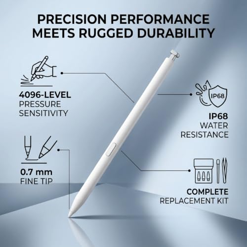 Lápiz óptico de pantalla táctil para S26 Ultra ideal para tomar apuntes y dibujar en exteriores 3