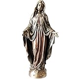 FIGURINE Anges Statuette Vierge Marie de Couleur Bronze