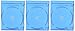 Price comparison product image Hama 51468 Blu-Ray Disc Double Jewel Cases - Blue (Pack of 3)