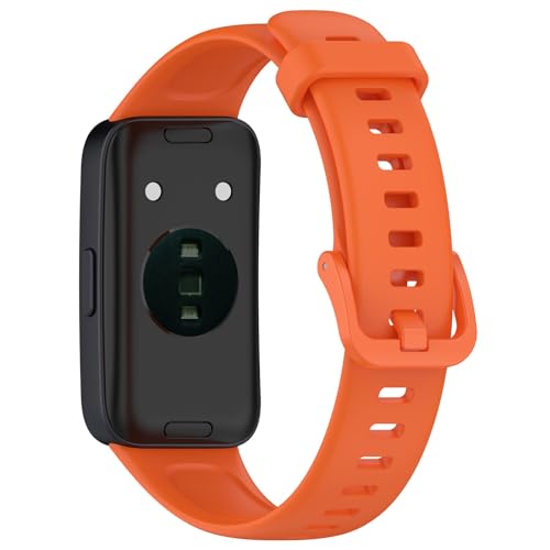 Panda Bobo For Huawei Band 8/Band 9 Replacement Silicone Sport Watch band Strap (Orange) - Image 2