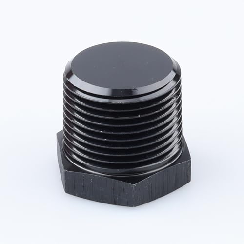 Connecteur hexagonal 3/4" NPT mâle mâle aluminium noir - 5