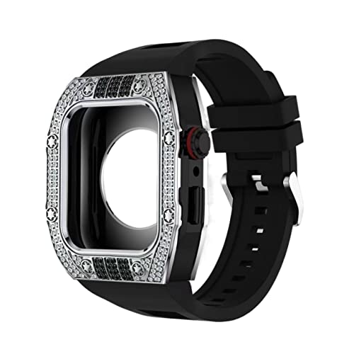 Boîtier en métal pour Apple Watch 45mm en acier inoxydable luxe - 4