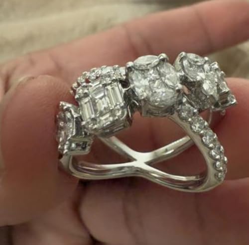 Moissanite Half Eternity Ring Women in 14k Solid Yellow Goldfilled Over Silver Wedding Band, Moissanite Eterniry band Ring2