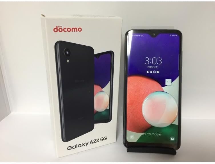 docomo Galaxy A22 5G ブラック SIMフリー