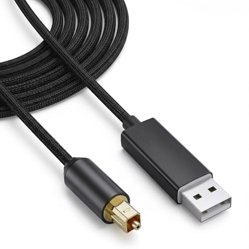 USB A-SPDIF 2m ���f�W�^���I�[�f�B�I�P�[�u�� USB ���f�W�^���ϊ��A�_�v�^ USB DAC USB �^�C�v A��TOSLINK ���o�� PC/�m�[�g PC �p S/PDIF �g�����X�~�b�^�[ 5.1ch �T���E���h PS5/PS4 �X�e���I