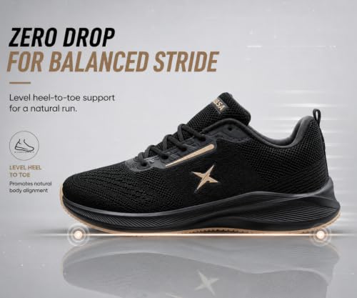 Image of Kraasa Men's Running Shoes | Breathable Knit Upper | Lightweight Phylon Sole | Cushioned EVA Insole | Comfortable Sports & Casual Sneakers for Gym, Walking & Daily Use