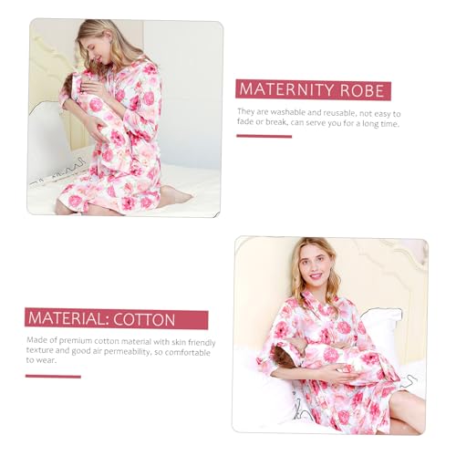Peignoir de maternité avec bandeau et couverture de naissance assortis