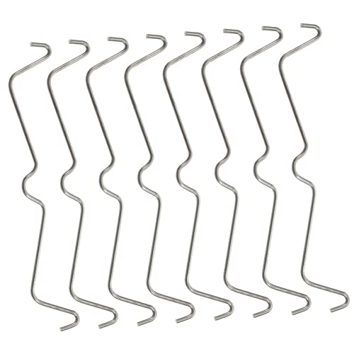 ROMISBABA Pegboard Hook Locks Metal Pegboard Accessories 100pcs Stainless Steel Clips for Secure