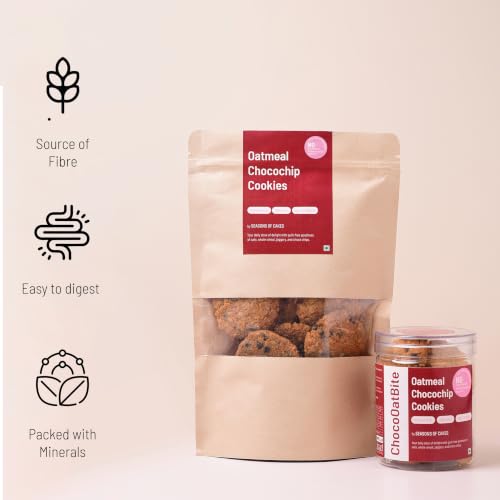 Image of SEASONS OF CAKES Oatmeal Chocochip Cookies with Whole Wheat & Jaggery