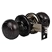 Probrico Door Knobs Interior, Closet Door Knobs Handles, Oil Rubbed Bronze, Passage Function Keyless, 3 Pack