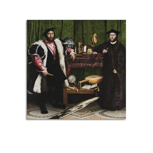 The Ambassadors by Hans Holbein Painting Art Poster Wall Art