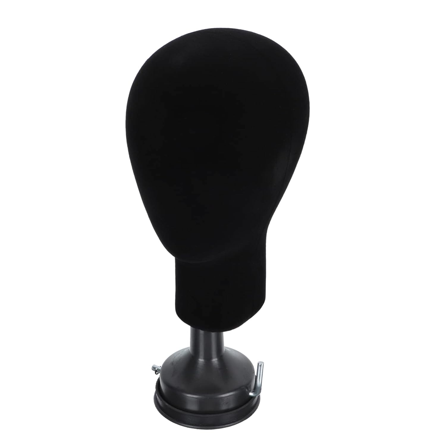 Male Mannequin Head Model: Black Foam Head Cosmetic Training Head Wig Display Stand for Scarf Hat Hairpieces Display Style