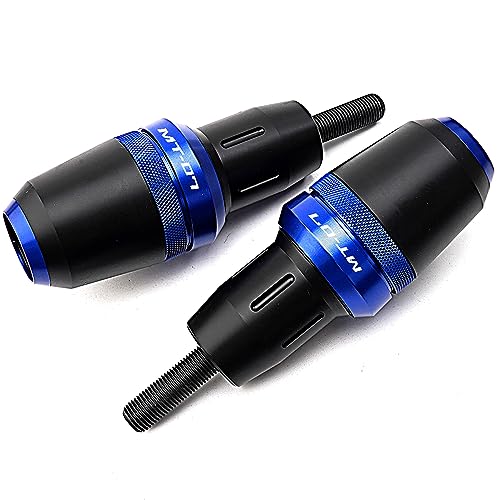 Curseurs de cadre de moto anti-chute Yamaha MT07 Tracer 700 bleu