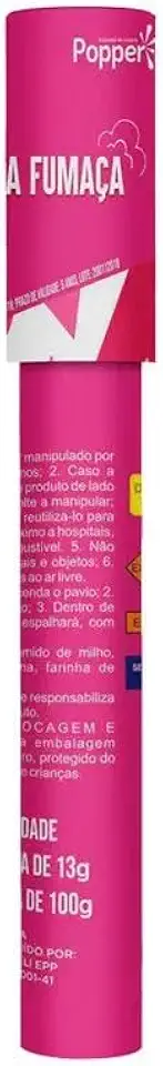 Lança Fumaça Azul ou Rosa 22cm Chá Revelação Aniversário Efeito Colorido (Rosa)
