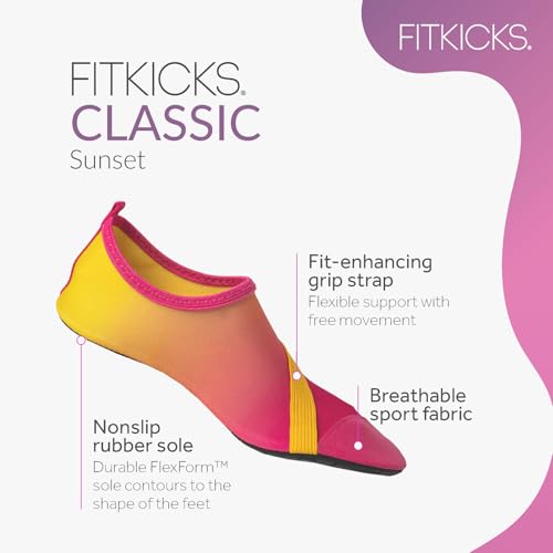 FITKICKS Original Women's Foldable Water Shoes - Sunset, Small by FITKICKS - Used condition - Image 2