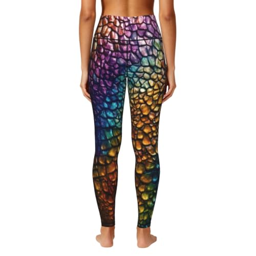 Pantalones de yoga holgados para un descanso cómodo en casa con diseño clásico de serpiente 4