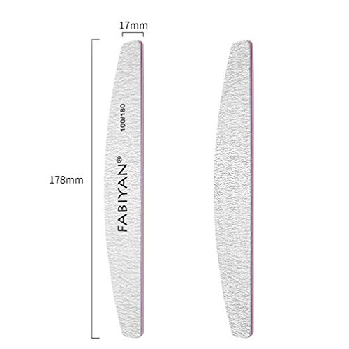 HEALLILY 15 Pcs Lixa de Unha Dupla Face Prime Resistente Durável Lixa de Unha Lixa de Polonês para P