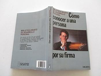 Paperback COMO CONOCER A UNA PERSONA POR SU FIRMA [Spanish] Book