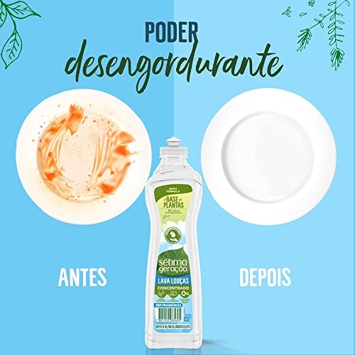 Sétima Geração Lava-Louças Líquido Concentrado Sem Fragrância Squeeze 420G