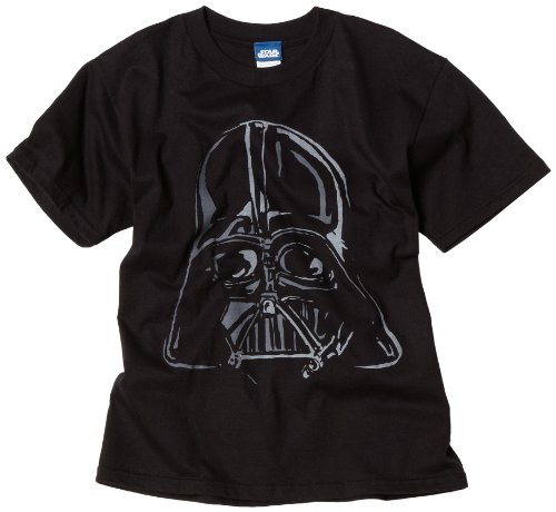 Star Wars Camiseta gráfica Vader Face para niño, Negro -, X-Large