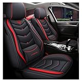 XIWOAO 車 シートカバー に適し トヨタカローラクロスFJランドプレビアCAMRYアーバンクルーザー ユニバーサルカーシートカバー 5 点セット_黒と赤