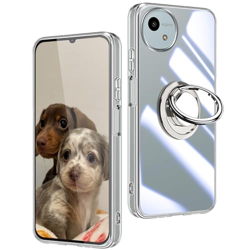 AQUOS wish4 ��p �P�[�X �N���A TPU �����O�t�� 360°��]�X�^���h�@�\ �ϏՌ� �E�B�b�V�� 4 SH-52E �J�o�[ �y�ʔ��^ ��ʕی� ���ϖh�~ ����~�ߑ΍�