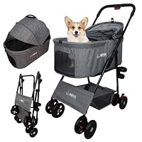 [新品]分離型 ペットカート ペットバギー Amazon.co.jp: 【獣医師監修】 ペットカート 大容量 中型犬 小型犬 猫