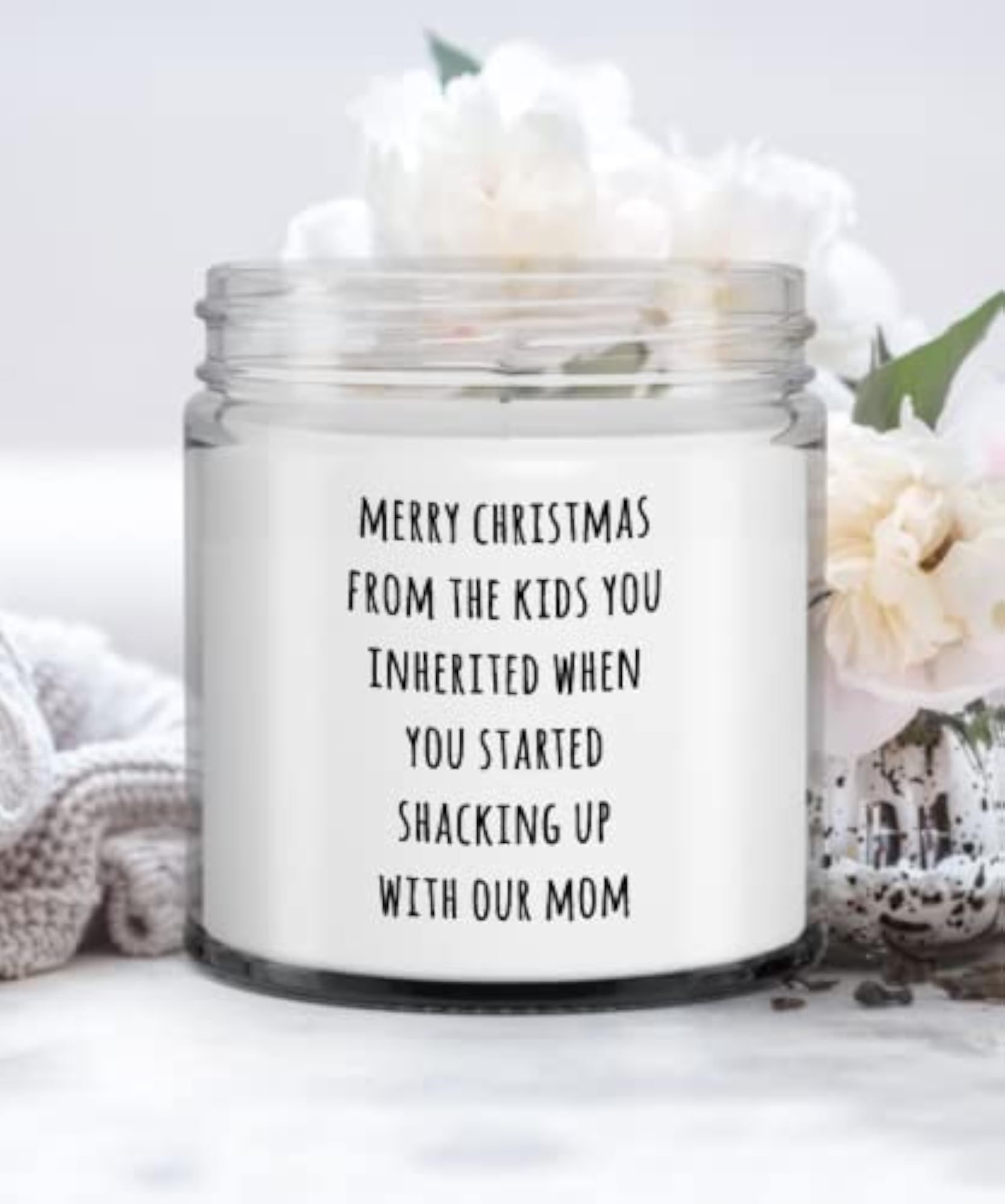 Funny Stepdad Candle Gift