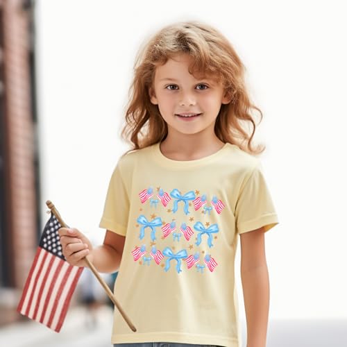Image of Boys Girls Fourth of July Shirt Toddler Patriotic 4th of July Clothes for Kids 1-7 Years