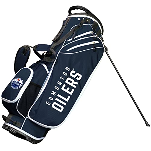 Team Golf NHL Birdie Stand Golf Bag, Lightweight, 14-Way Club Divider, Spring Action Stand, Insulated Cooler Pocket, Hook-and-Loop Fastener Glove and Umbrella Holder & Padded Handles