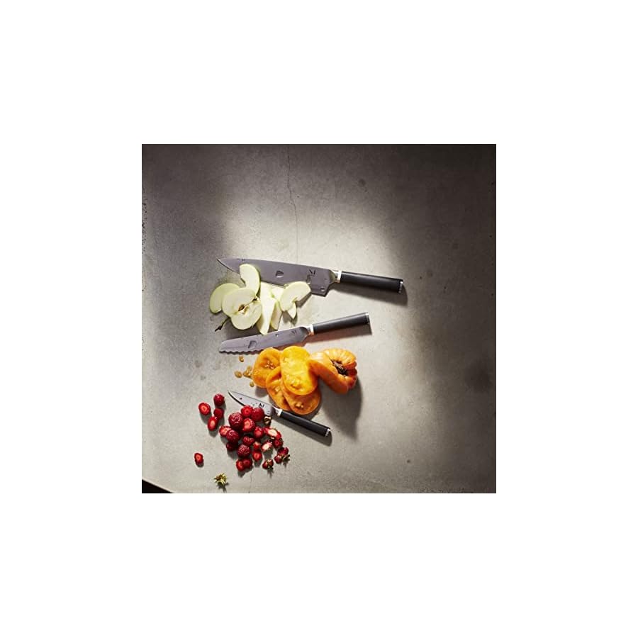 Material-Magnetic-Knife-Block-Set-Kitchen-Knife-Set-Knife-Block-8-Chef-Knife-6-Serrated-Bread-Knife-4-Paring-Knife-WalnutAlmost-Black Material - Magnetic Knife Block Set - Kitchen Knife Set - Knife Block, 8" Chef Knife, 6" Serrated Bread Knife, 4" Paring Knife, Walnut/Almost Black