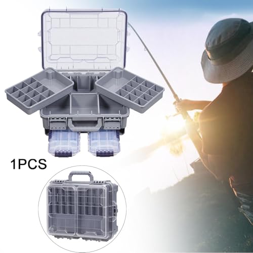Boîte de pêche boîte de leurre robuste et conteneur outils polyvalents