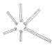 VALYRIA 1500pcs Stainless Steel Eye Pins Findings Head Pins 20mm-50mm(6/8"-2")