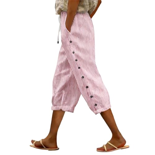 Pantalon capri en lin femme idéal pour vos vacances au soleil