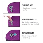 Sea to Summit Aeros Premium Traveller Inflatable Neck Pillow, Navy Blue - Image 3