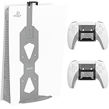 VIVO Steel Wall Mount Bracket Designed for PS5 Gaming Console, Vertical Display for PlayStation 5, Open Design, Black, MOUNT-PS5B