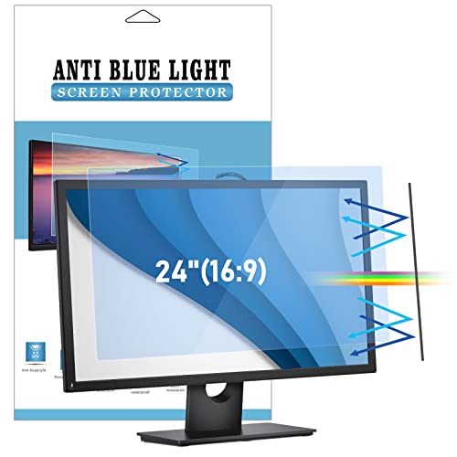 Nsyee 24 Inch Computer Monitor Anti-Blue Light Screen Protector, 16:9 Screen Filter (W x H:20.9"*11.73"), Anti-Blue Light/Anti-Glare/Anti-UV/Eye Protection (24" 16:9)